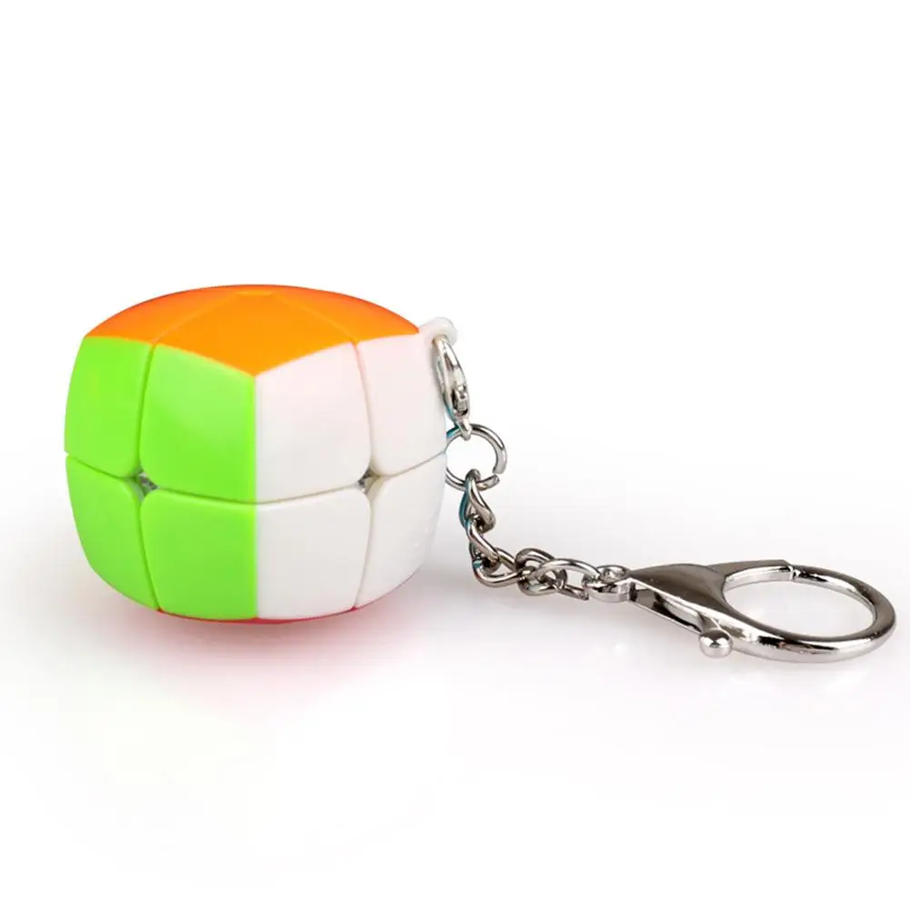 Qiyi Magic cube 2x2 кольцо для ключей Mini Pocket Speed Cube брелок-головоломка | Игрушки и хобби