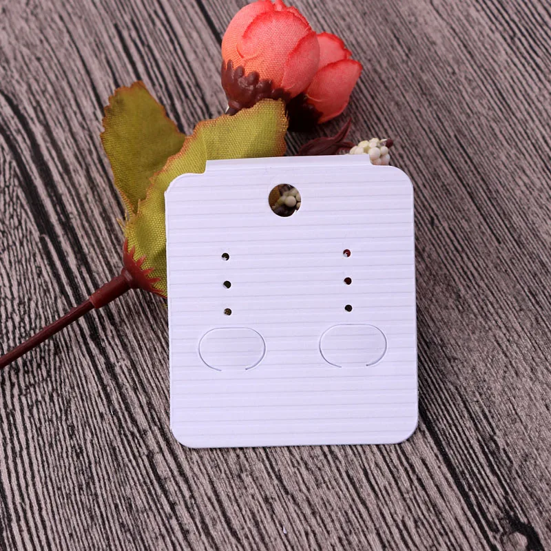 

100 шт. украшения Дисплей карты серьги 4,5x5 см 6 серьга дырка карта бланковая пристальным крюк карты, сделай сам, ювелирное изделие, серьги-гвоз...