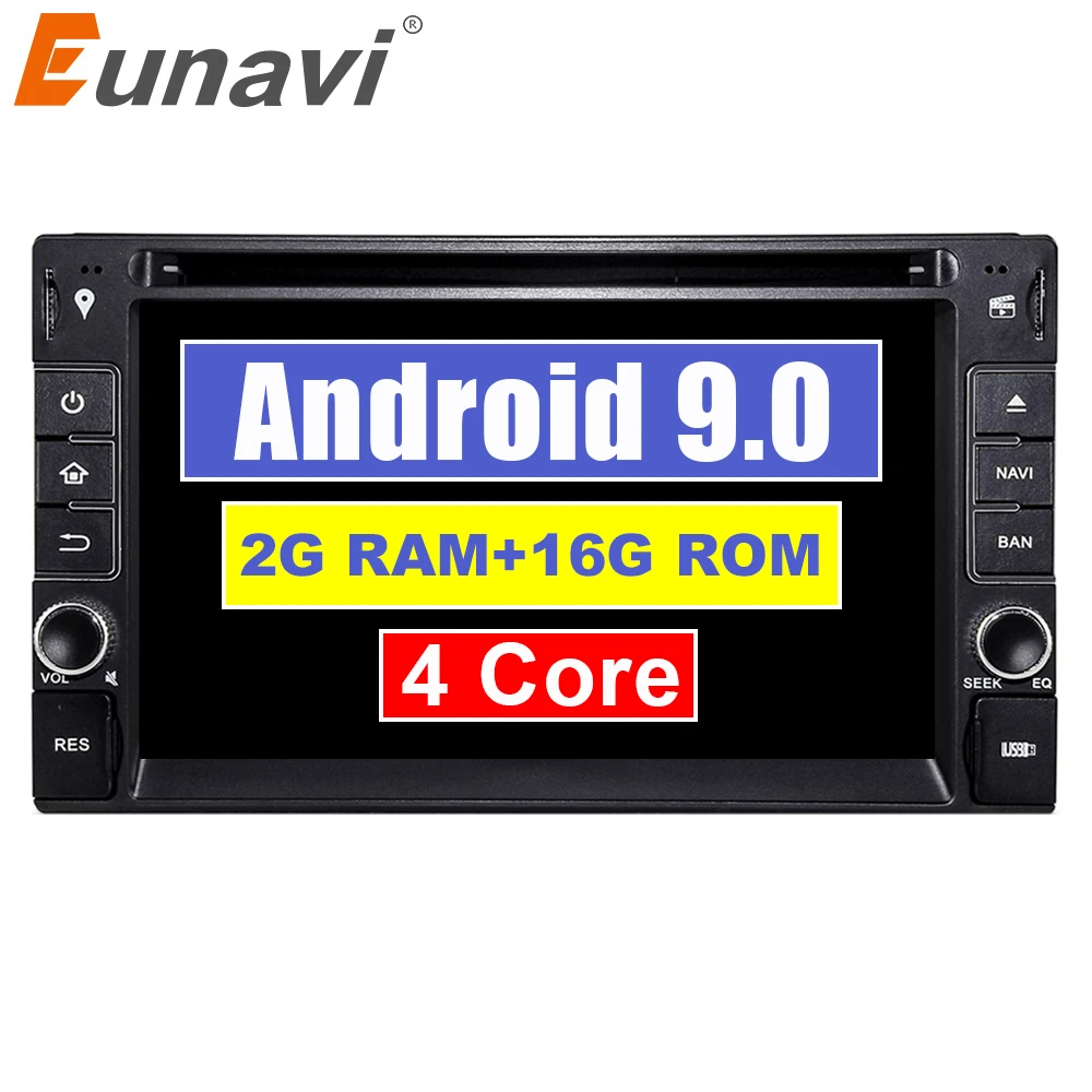 Eunavi Quad Cord 2 Din Android 9 0 автомобильный DVD GPS стерео радио плеер для Nissan Qashqai x trail Sentra Versa
