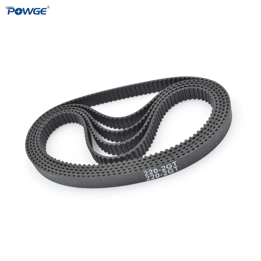 Синхронный ремень POWGE 10 шт. GT2 Ремень ГРМ по периметру 202 204 208 220 228 ширина 3 мм 6 9