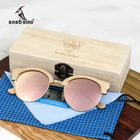 oculos bobo bird women men sunglasses 2020 wooden glasses frame uv400 polarized lens fashion eyewear wood gift box gafas de sol