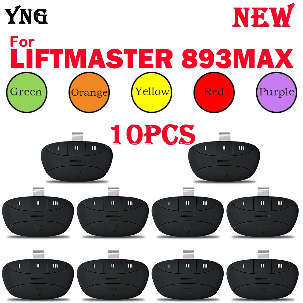

Пульт дистанционного управления для гаражной двери Liftmaster, 10 шт., 893MAX, 371LM, 373LM, 971LM, 81LM, 971LM, 891LM