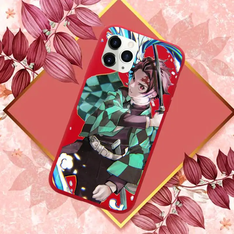 

Anime design aesthetics Demon Slayer Phone Case Candy Color for iPhone 11 12 mini pro XS MAX 8 7 6 6S Plus X SE 2020 XR