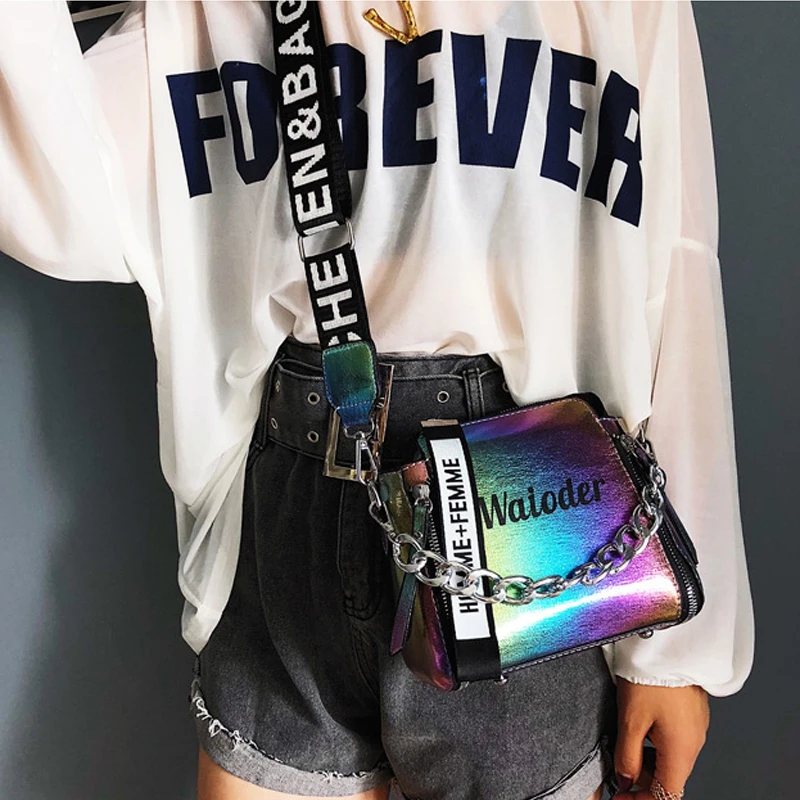 Сумка для мобильного телефона Разноцветные сумки через плечо женщин на молнии