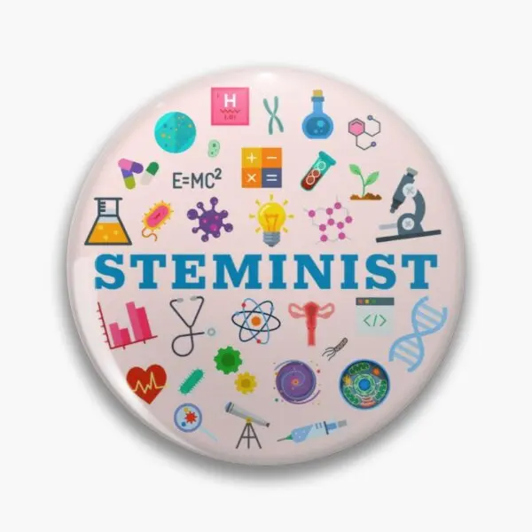 

Steminist Customizable Soft Button Pin Brooch Lapel Pin Hat Funny Creative Fashion Metal Cute Decor Clothes Collar Jewelry