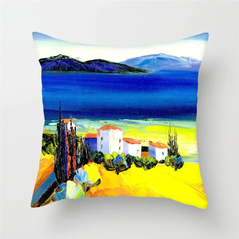 Наволочка на подушки с рисунком Ван Гога декоративная наволочка для дома дивана