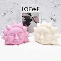 sun floral face soy wax candle molds cute sunflower human body lips silicone mold for candle accesories making