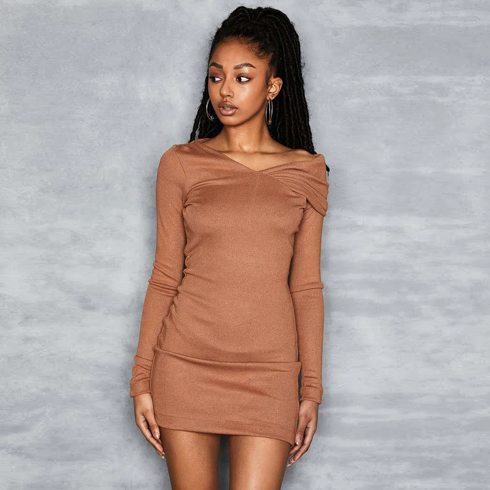 

Осеннее Бандажное платье с длинным рукавом, Черное вечернее Клубное сексуальное облегающее элегантное платье знаменитости, Новое поступле...