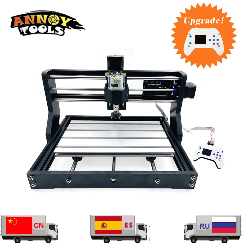CNC 3018 Pro GRBL 1,1 DIY станок с ЧПУ, 3 оси бакелитовый фрезерный станок, деревообрабатывающий станок, лазерная гравировка, CNC3018 может работать в автономном режиме