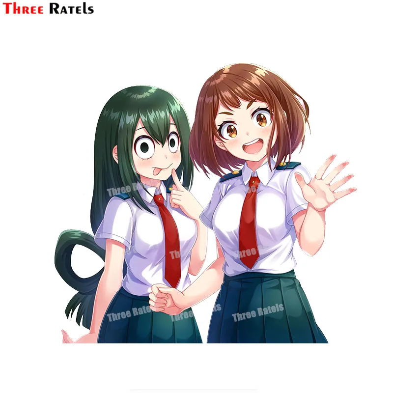

Наклейка на автомобиль с защитой от царапин Three Ratels A34 Uraraka Ochako And Asui Tsuyu Boku