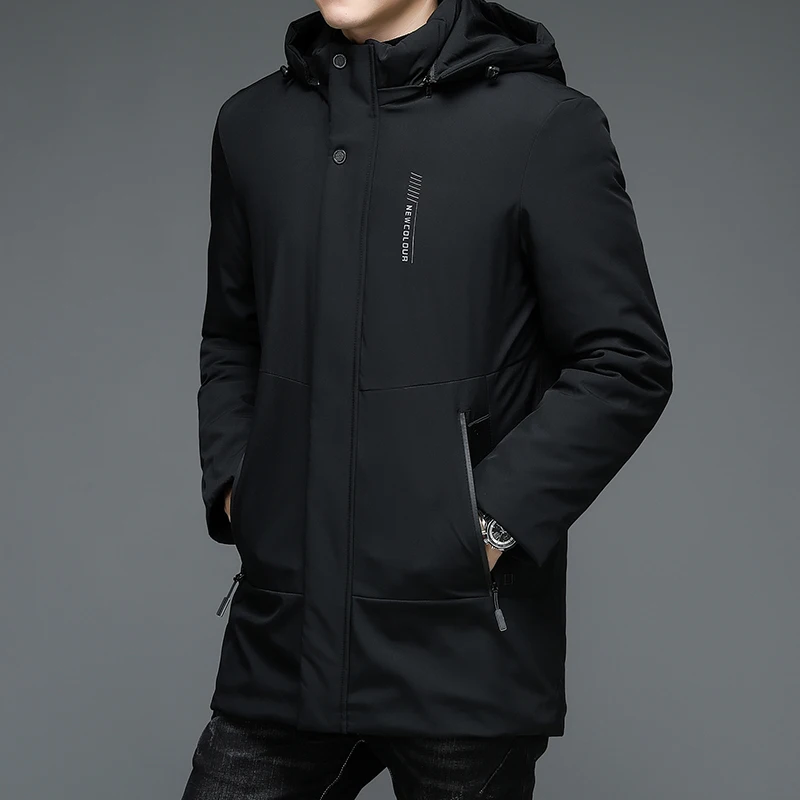 Top Quality Warm Thick Winter New Brand Casual Fashion Mens Parka Jacket Classic Hooded Windbreaker Outerwear Coats Men Clothes