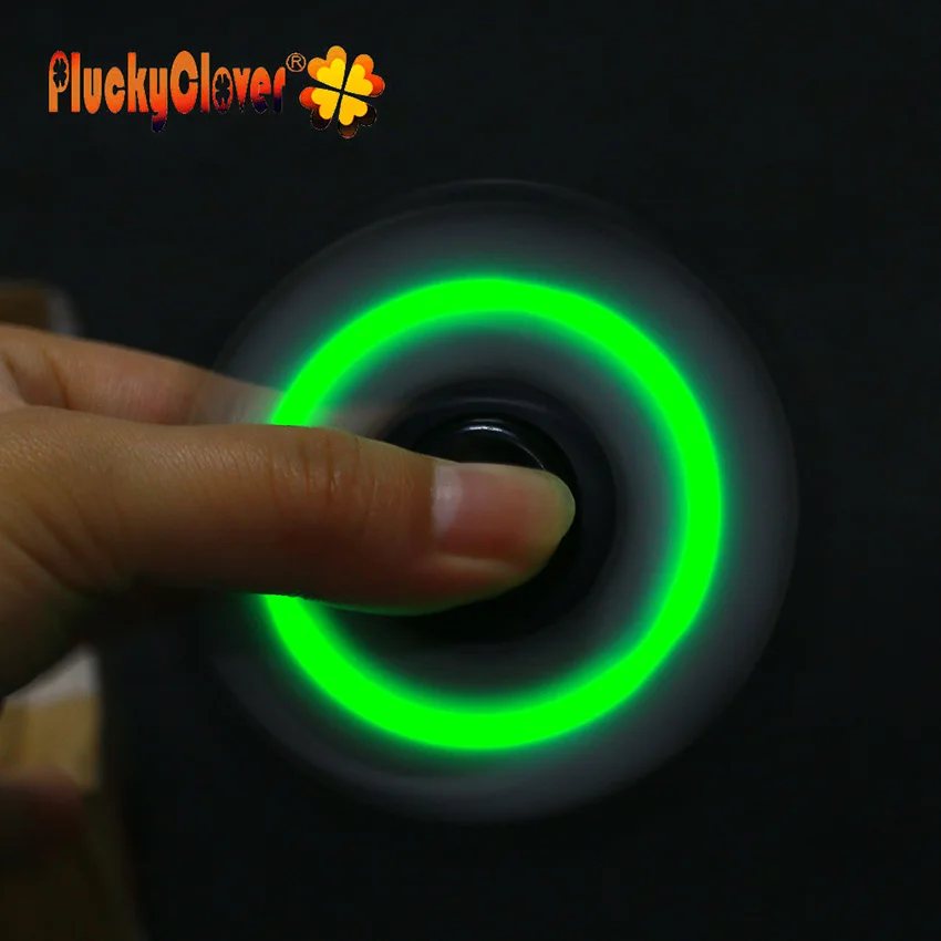 1 шт. Черный ABS Tri-spinner керамический центральный подшипник светодиодный Спиннер светящаяся игрушка-Лидер продаж, спинер, антистресс, EDC Figet Spiner
