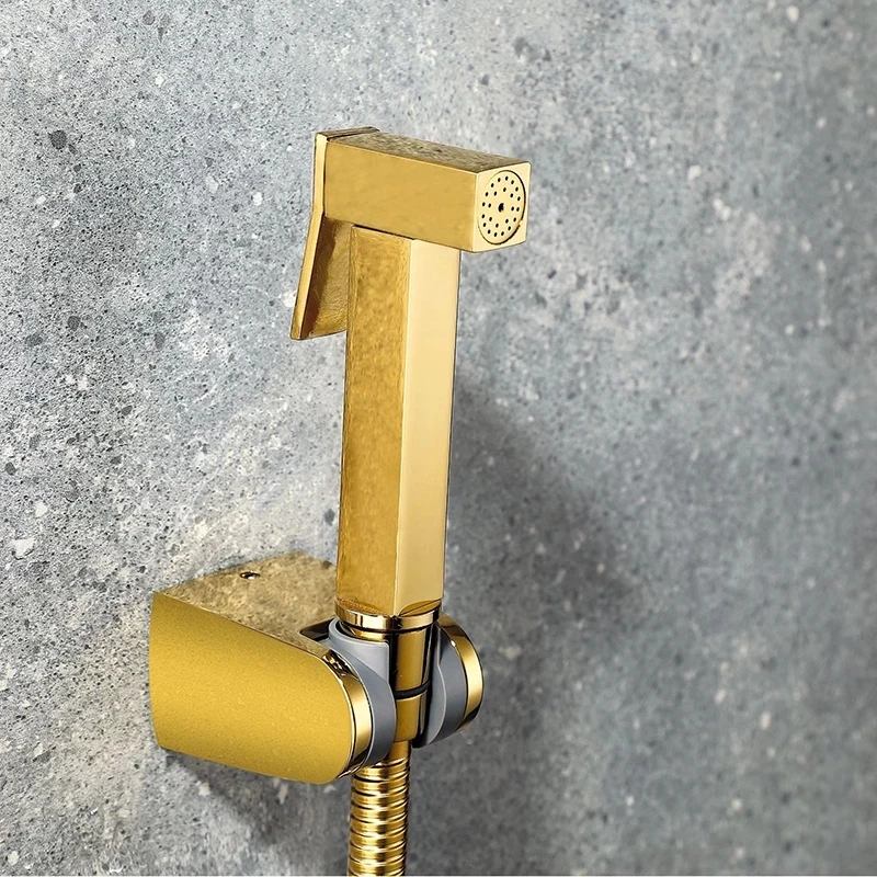 Смеситель для биде смеситель золотой Латунный душа мойки мусульманский Ducha Higienica