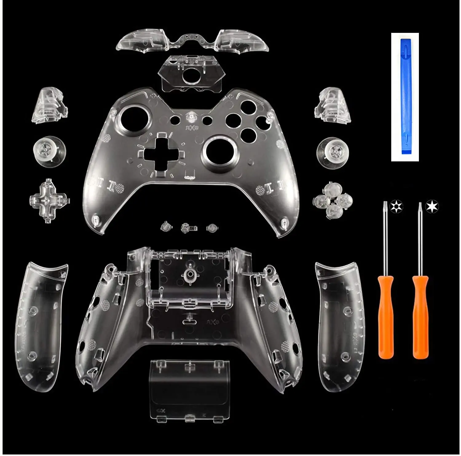 Kup W Celu Uzyskania Matowy Kontroler Pełna Osłona Naklejek Ze Zestaw Przycisków Dla Kontroler Do Xbox One Skrzynki Pokrywa 3.5mm Gniazdo Zestawu Słuchawkowego