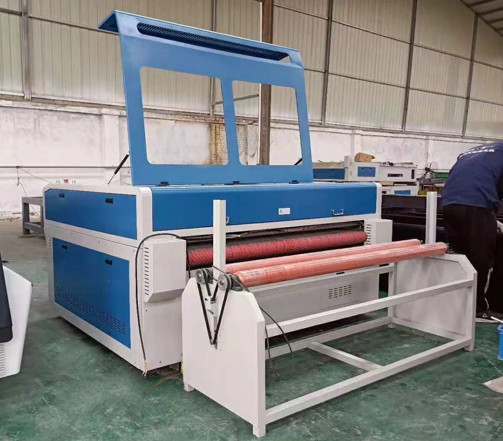 1410 130 Вт автоматическая подача CNC CO2 лазерная машина для резки ткани и бумаги|Фрезы