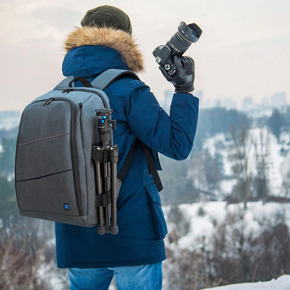 Солнцезащитные очки Открытый SLR DSLR рюкзак для фототехники мобильный телефон двойной плечевой водонепроницаемый царапинам большой емкости сумка на молнии