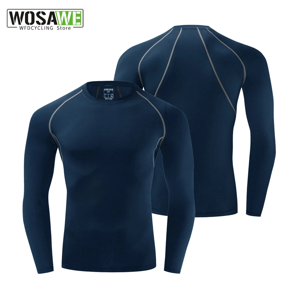 

Men's Tight-fitting Long sleeve Bottoming Long-sleeved Bicycle Sweatshirt Bicycle underwaer Quick-drying clothes Running choth