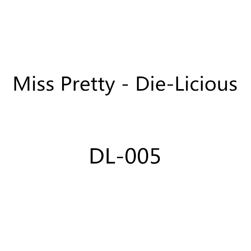 2019 3D сделай сам для девочек Miss Pretty Die Licious Новые многослойные металлические