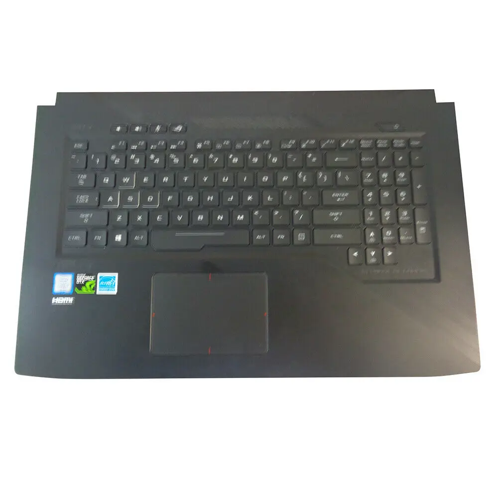 値段 Jianglun Asus RogストリックスGL703 パームレストw/バックライトキーボード 90NB0GL1-R31US0
