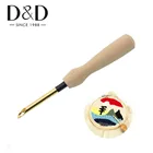 Ручка с деревянной ручкой для вышивки, игла для вышивки крестиком своими руками, игла для вышивания, валяния, вязания, инструменты для шитья