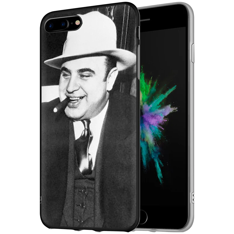 EWAU Al Capone Гангстер Scarface Мягкий силиконовый чехол для телефона iPhone 5 5S SE 6 6s 7 8 plus X XR XS Max