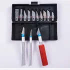 13 лезвий, глиняный сплав, модель, ящик для инструментов, полимерная керамика, многофункциональная ручка, ножи, металлический скальпель, набор инструментов для рукоделия, товары для рукоделия