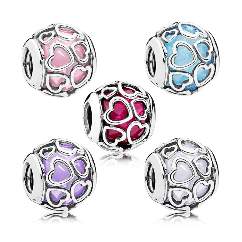 

Fashion 2021 DIY Women For Jewelry Pendants 925 Sterling Silver Original Bracelets Fashion Beads Charms pulseras mujer Beadeds