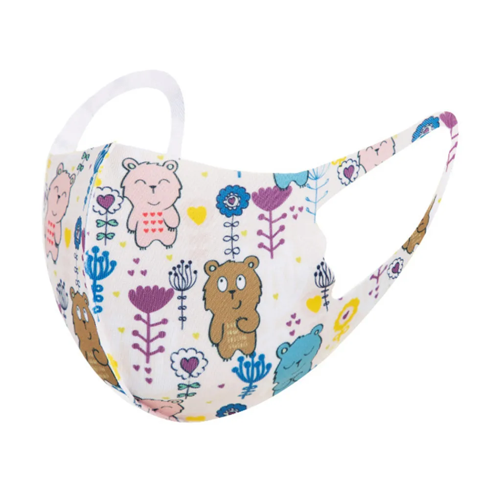 Пылезащитные дышащие маски с мультяшным принтом для детей 20 шт. | Красота и