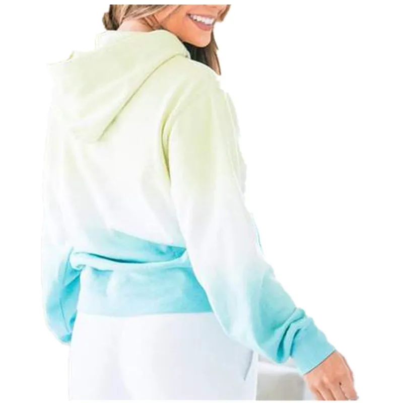 

Women Tie Dye Hoodies Autumn Winter Thicken Hooded Sweatshirt Top For Woman Long Sleeve Pullover Top Hoody 2021