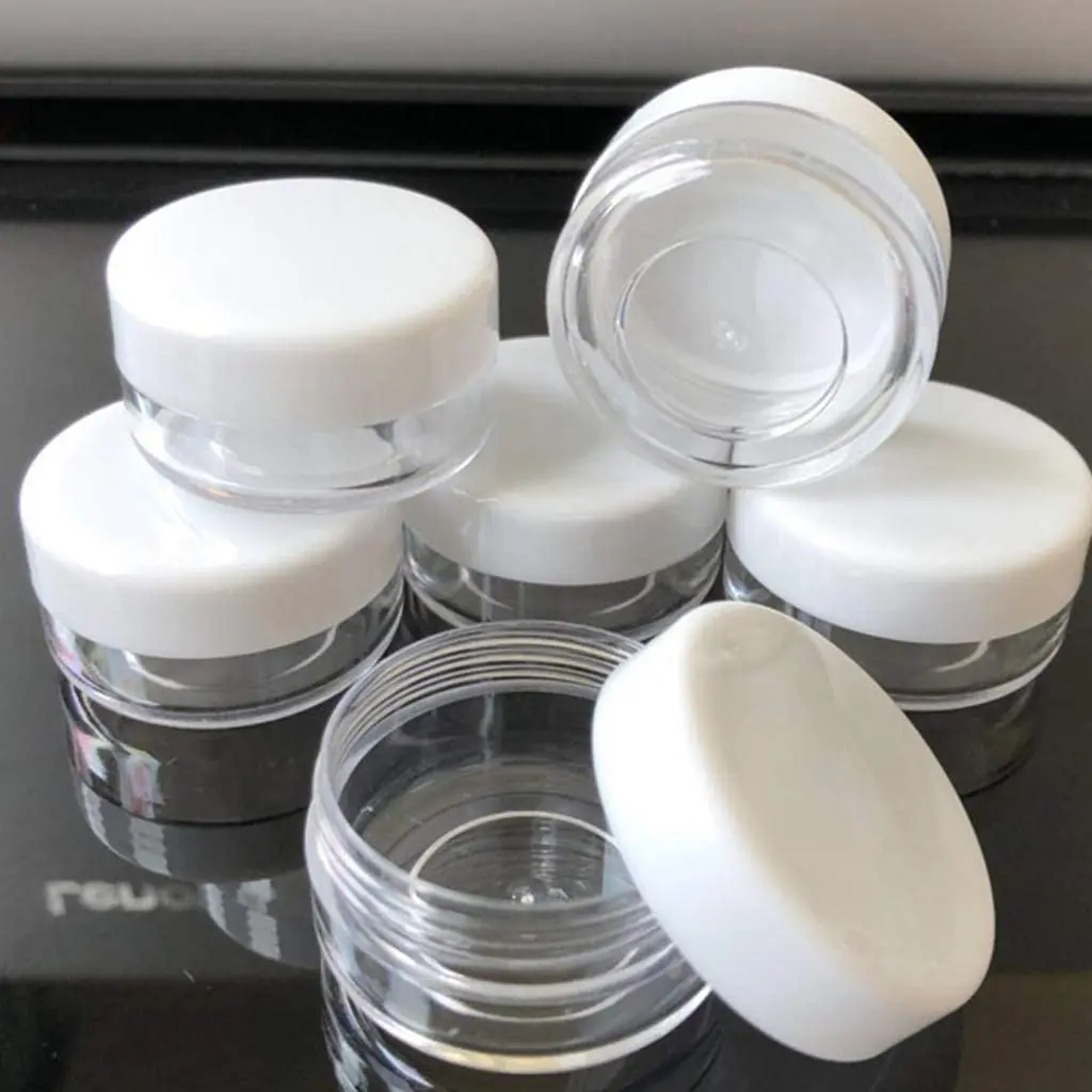 Lvcky пластиковые банки для хранения слаймов контейнеры (12 пакетов) косметических