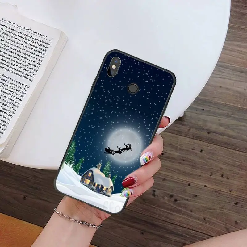 

Merry Christmas Elk Old Man Phone Case For Xiaomi Redmi mi note 7 8t 9 9t 9s 8 10 10t 11 pro lite K20 max 3