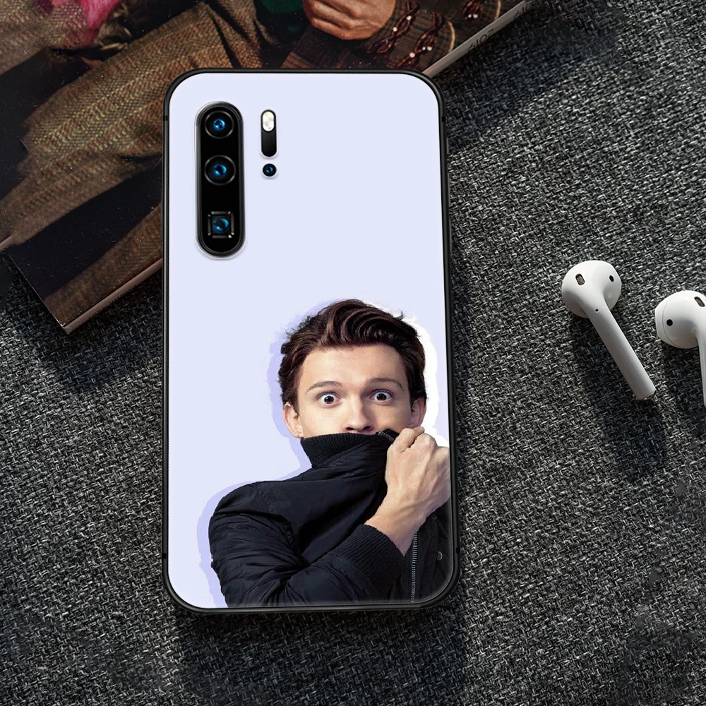 

Tom Holland Phone Case Cover Hull For Huawei P8 P9 P10 P20 P30 P40 Lite Pro Plus smart Z 2019 black Hoesjes 3D Bumper Tpu Etui