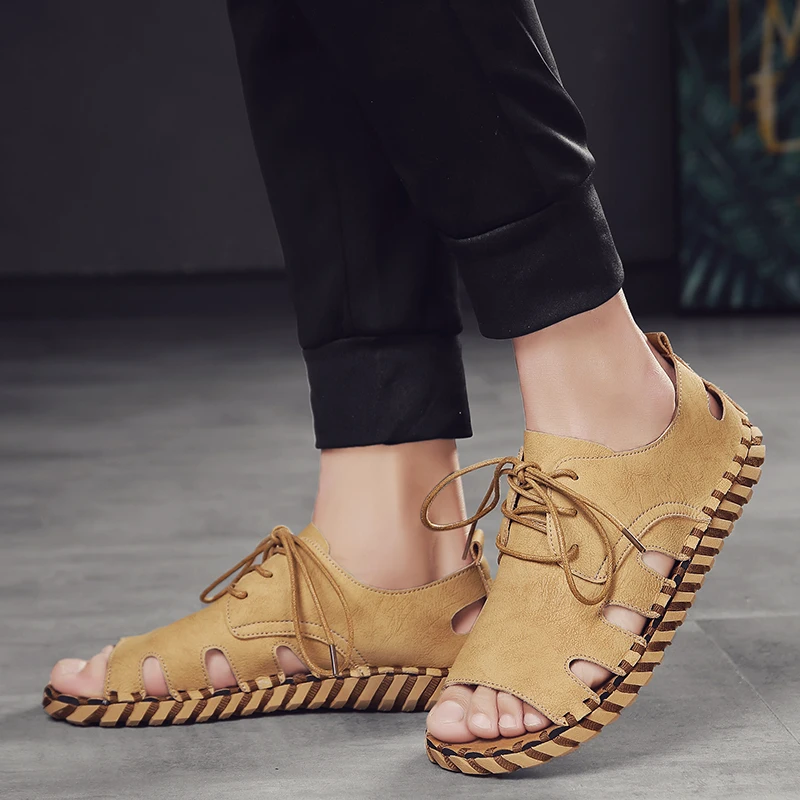 

Sandalias For Man Sandles For Men Beach Sandals Men's Shoes Work Sandalet Sandalen Herren Outdoor Sport Man 2019 Summer