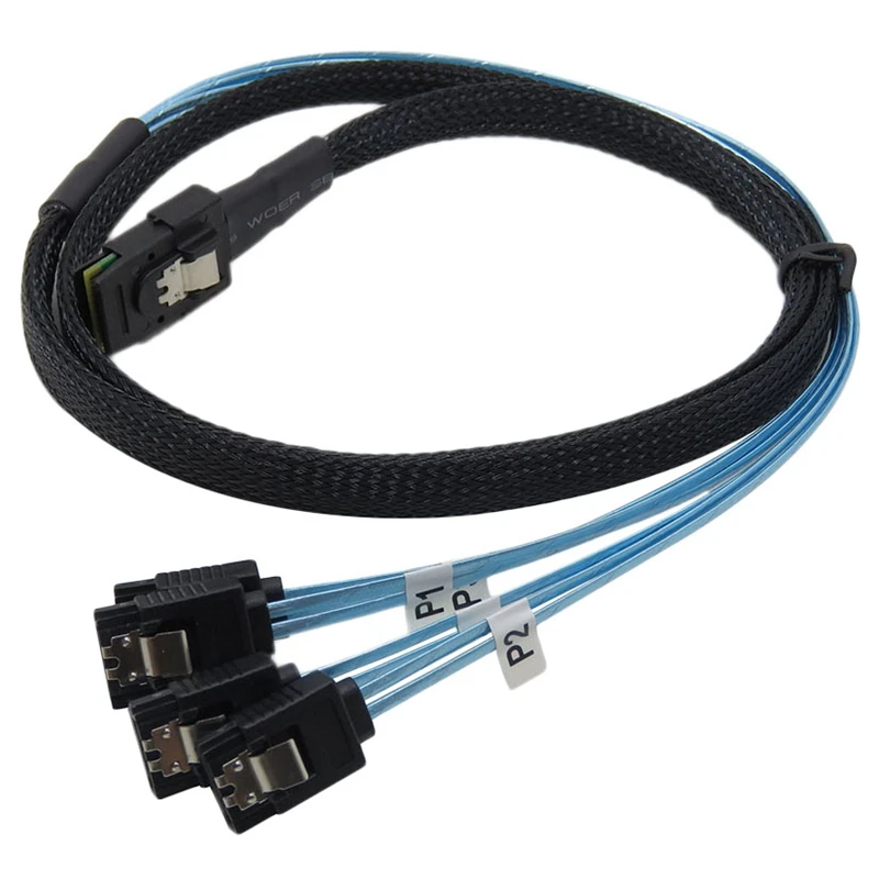 Внутренняя Mini Sas 36Pin (Sff 8087) Мужчина к 4X Sata 7Pin женский разветвитель кабеля длиной 1