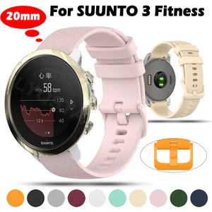 Imported Replacement Watch 20mm Band Sports Silicone Smartwatch Wrist Strap for Suunto 3 Fitness Smart Watchb