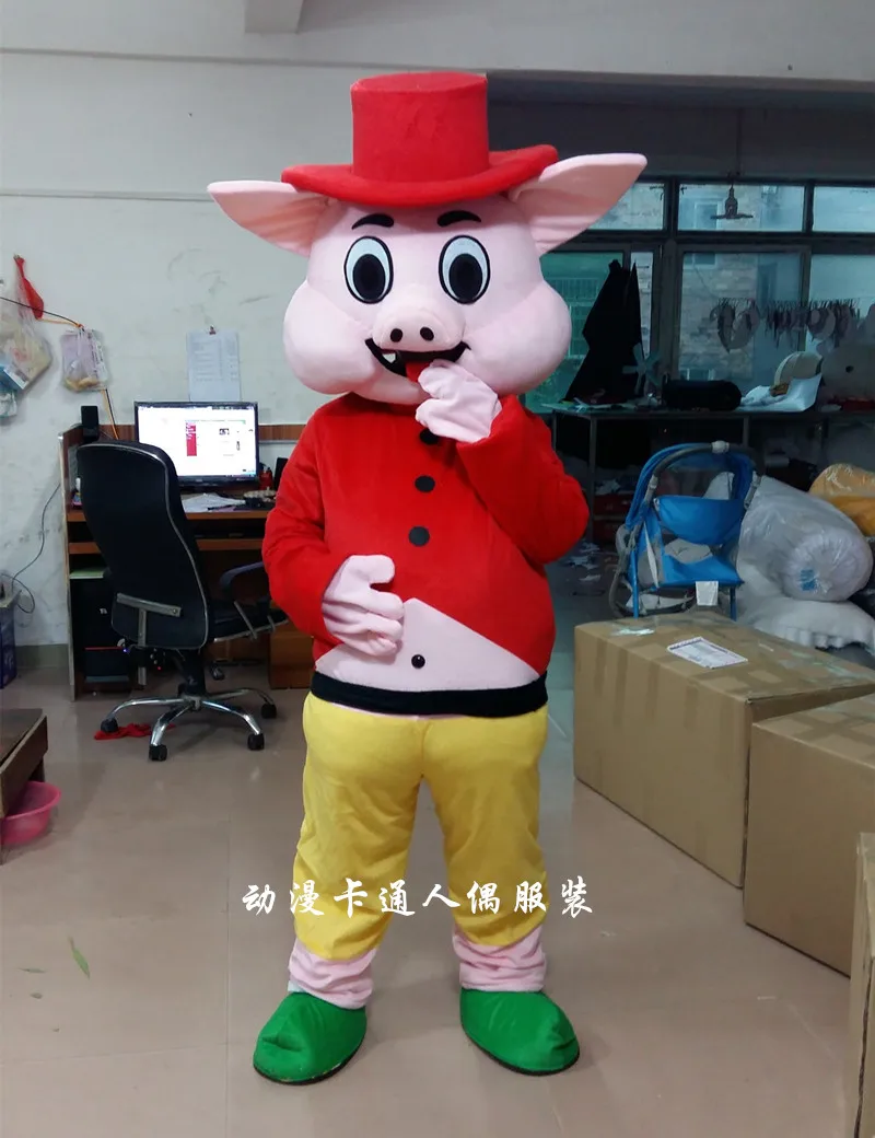 Костюм клоуна-свинки для косплея, вечеринок, игр, рекламы, карнавалов и подарков на Хэллоуин.