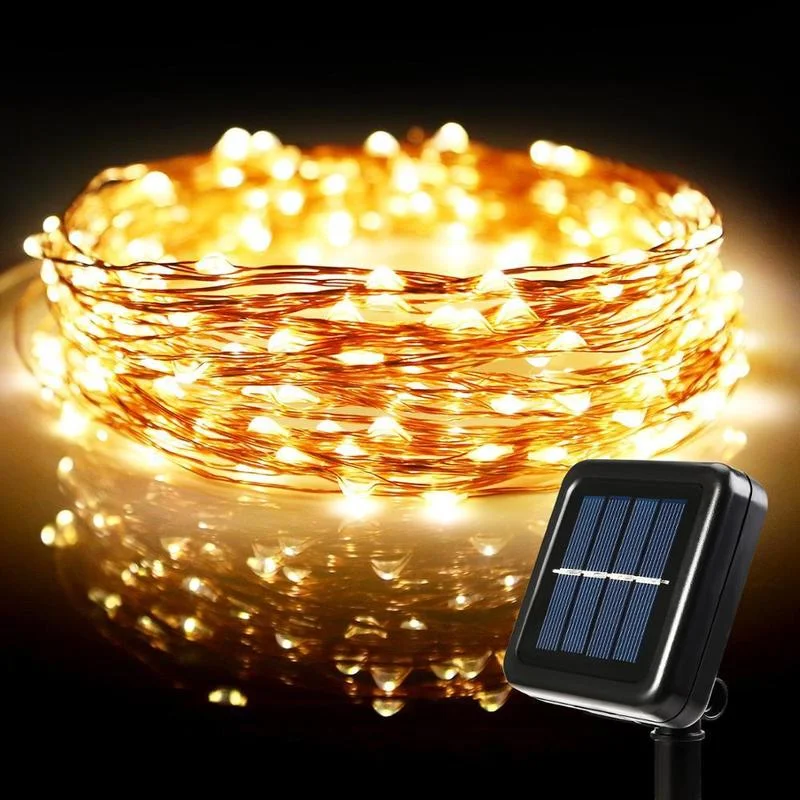 

LED Outdoor Solar Lamp String Lights Fairy Light Holiday Christmas Party Led Garland Solar Garden Lamps Waterproof Wedding Decor