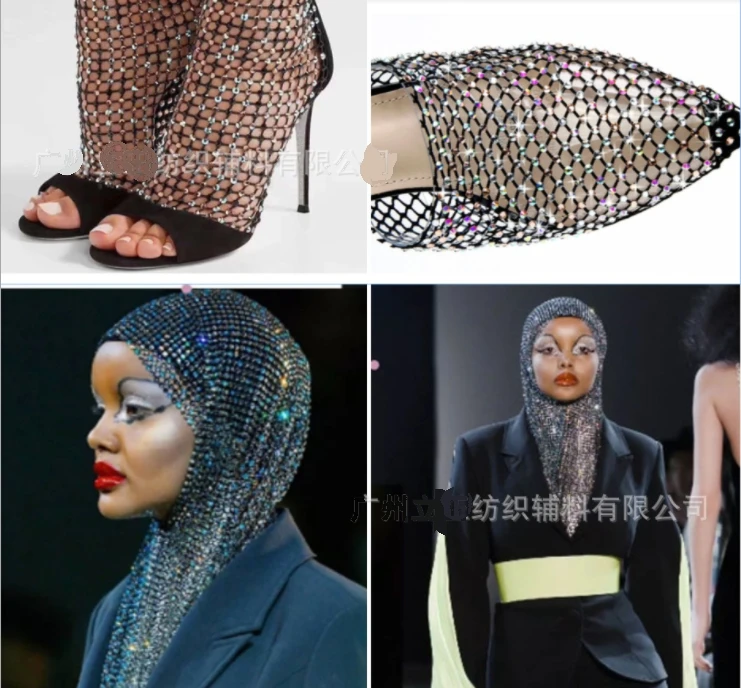 Хрустальная сетка защита окружающей среды горячее нижнее белье с бриллиантами