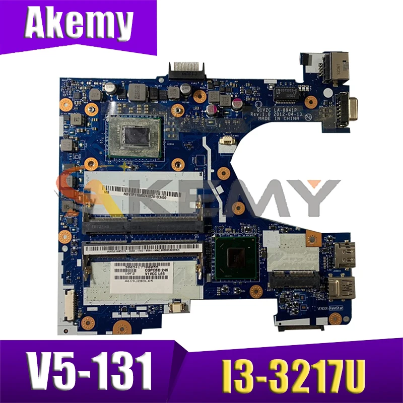 

AKEMY NBV7Q11004 NB.V7Q11.004 Q1VZC LA-8941P For acer aspire V5-131 Laptop motherboard SR0N9 I3-3217U works