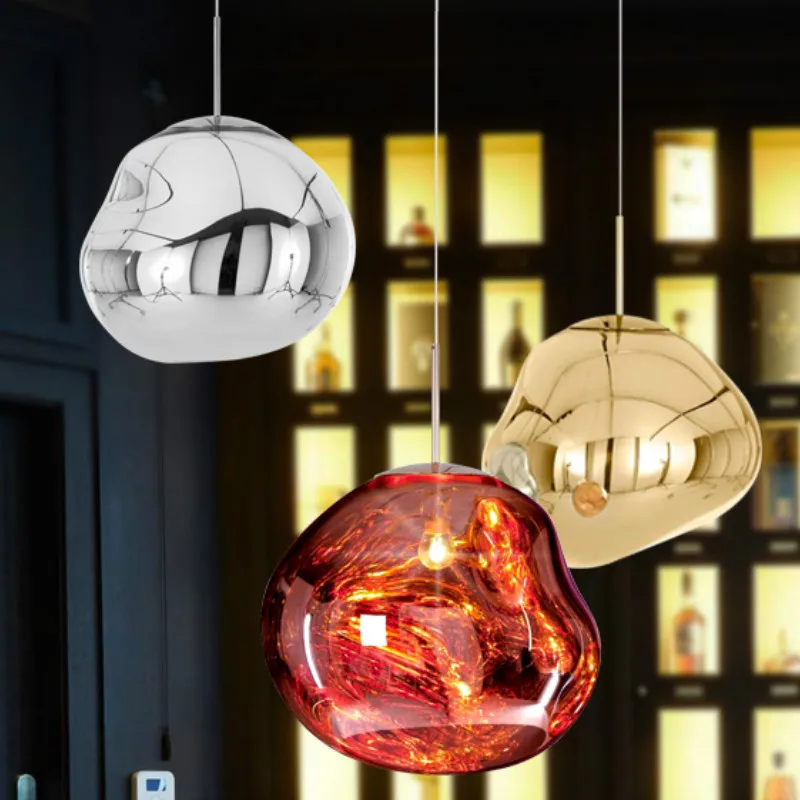 Современные подвесные светильники из лавы Светодиодная лампа E27 винтажная