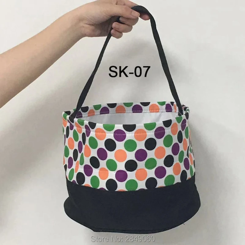 50 шт. корзина для Хэллоуина трюк или лакомство ведро оптом холщовые подарочные