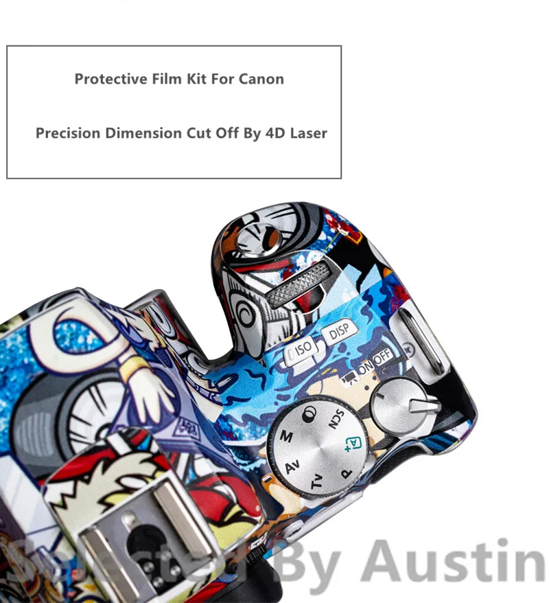 

Camera Skin Decal Wrap Film For Canon EOS 200D II Anti-scratch Decal Sticker Protector