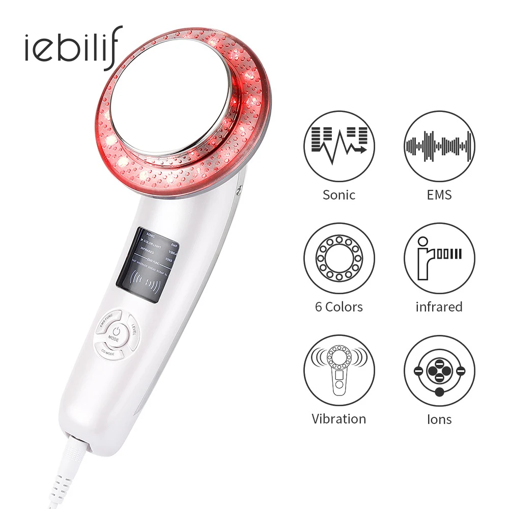 Ультразвуковая кавитация телефон 6 в 1 светодиодный массажер для похудения