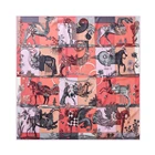 90 см шелковый квадратный шарф с изображением летящей лошади, женский роскошный брендовый шарф-хиджаб ручной работы, бандана, платок-платок