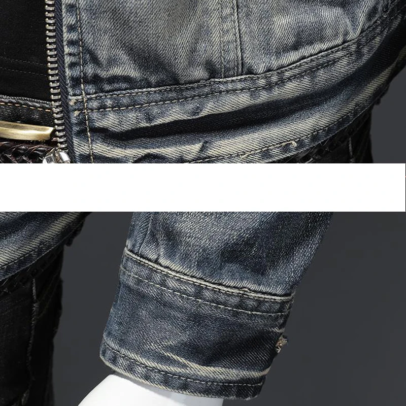 

Automotive Mens Jean Jackets Summer and Spring Vintage Denim Jackets and Coats For Men European Designer Overcoat For Men A960