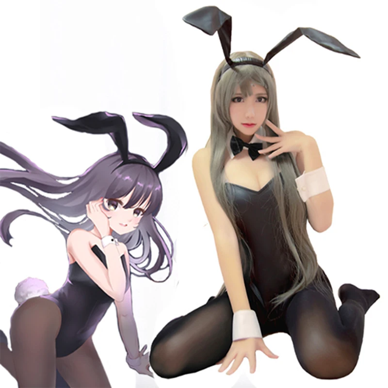 Аниме Rascal Does Not Dream of Bunny Girl Senpai маскарадный костюм МАИ сакуражима сексуальный