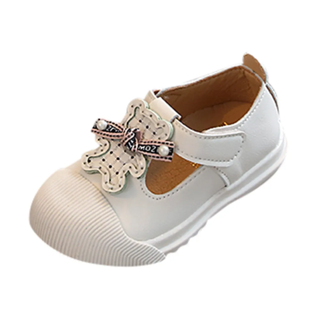 Детская обувь принцессы с мягкой подошвой Милая однотонная героями мультфильмов