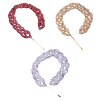 rhinestone hair clips hairpin hair pin chain hair jewelry accessory