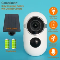 camnsmart wireless outdoor video surveillance camera solar charge low battery waterproof wire free smart life home router wifi