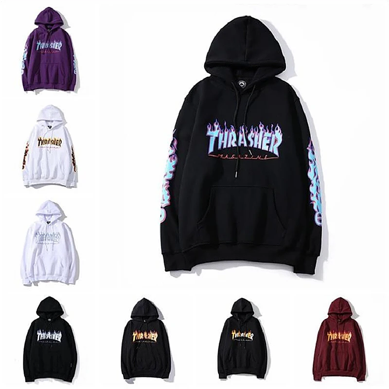 Осенне-зимняя популярная Европейская и американская фирма Blue Fire принт пламя плюс